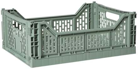 Vouwkrat groot - groen - 14.5x40x30 cm