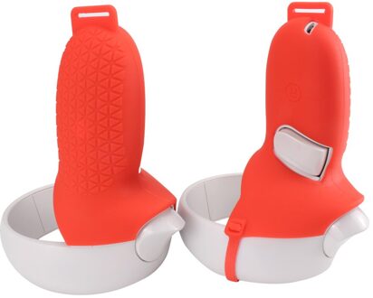 Vr Handvat Deksel Siliconen Vr Glas Cover Half Controller Accessoire Vervanging Voor Oculus Quest 2 rood