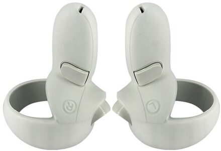 Vr Helm Beschermende Front Cover Voor Oculus Quest 2 Siliconen Anti-Throw Bescherming Shell Voor Oculus Quest 2 Headset accessoires wit handvat