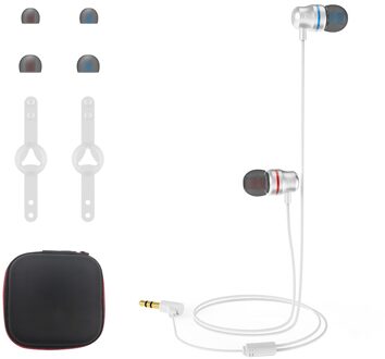 Vr In-Ear Hoofdtelefoon Set Voor Oculus Quest 2 Geluidsisolerende Oordopjes Oortelefoon Vr Headset Met 3D 360 Graden surround Sound wit