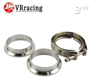 Vr-Nieuw Type 3 "V Band Klem Flens Kit (Rvs 201) voor Turbo Uitlaat Downpipe JR5232
