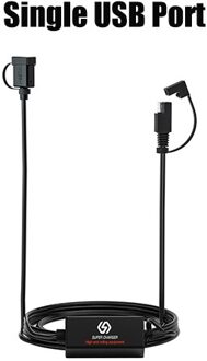 Vr-Robot 18W Motorfiets Qc 3.0 Quick Charge DC12-24V Waterdichte Motorcycle Usb Snelle Oplader Voor Telefoon Tablet Gps single Port