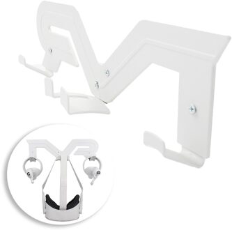 Vr Wall Mount Opslag Stand Beugel Controller Houder Voor Quest 2 wit