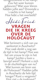 Vragen die ik kreeg over de Holocaust - eBook Hédi Fried (9045036509)