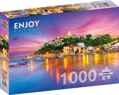 Vrbnik Village, Croatia Puzzel (1000 stukjes)
