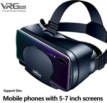 Vrg Pro 3D Vr Bril Virtual Reality Full Screen Visuele Groothoek Vr Glazen Voor 5 Tot 7 Inch smartphone Apparaten