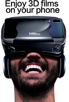 Vrg Pro Vr Virtual Reality 3D Glazen Doos Full Screen Visuele Groothoek Stereo Vr Headset Helm Voor Ios android Smartphone Non-Blu-ray