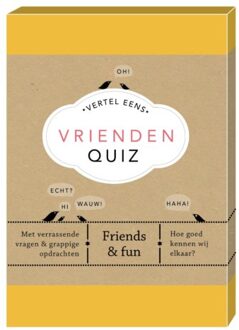 Vrienden Quiz - Vertel Eens - (ISBN:9789000359820)