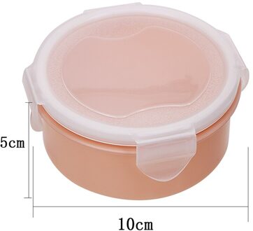 Vriezer Voedsel Opslag Container Stapelbaar Voedsel Saver Box Met Deksel Vierkante Plastic Single-Layer Verzegelde Transparante Doos ronde