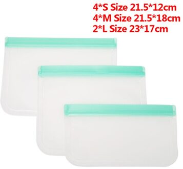 Vriezer Zak Vacuüm Opslag Food Grade Keuken Organizer Peva Fruit Bento Bag Herbruikbare Voedsel Opbergtas A1