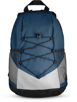 Vrije tijds rugtas/rugzak - blauw - 42 x 25 x 18 cm - wandelen/strand/sport/zwemmen