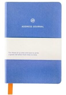 Vrije Uitgevers, De Adresboek Lavendel blauw Adresboekje 15 x 11,6 cm