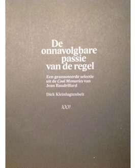 Vrije Uitgevers, De De onnavolgbare passie van de regel - Boek Dick Kleinlugtenbelt (9071346439)