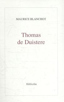 Vrije Uitgevers, De Thomas de Duistere - Boek Maurice Blanchot (9071044122)