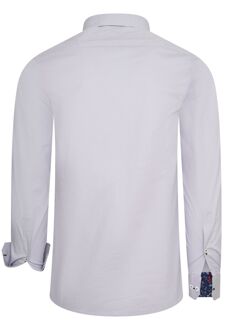 Vrijetijdsoverhemd met bloemenpatroon Grijs - 3XL