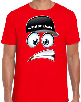 Vrijgezellenfeest shirt voor heren - ik ben de Sjaak - rood - vrijgezellenteam 2XL