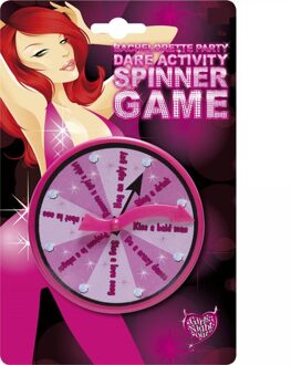 Vrijgezellenfeest spel met spinner Roze