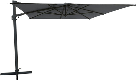 Vrijhangende zweefparasol Malta 300x400cm grey