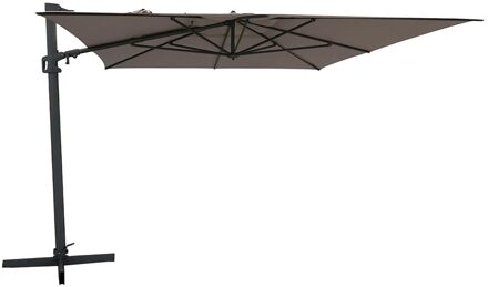 Vrijhangende zweefparasol Malta 300x400cm taupe
