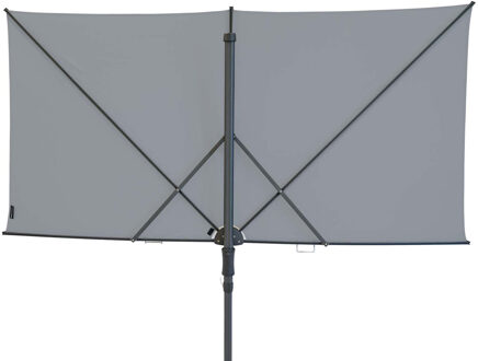 Vrijhangende zweefparasol Sun Square 250x125 (Light grey)
