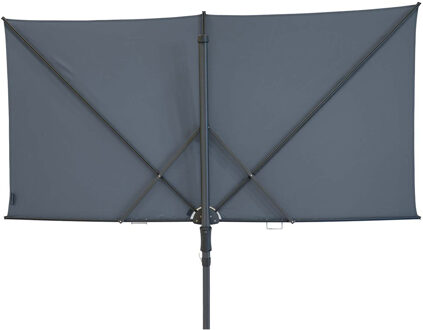Vrijhangende zweefparasol Sun Square 250x125 (Safier blue)