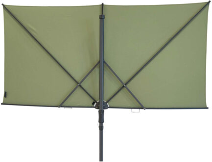 Vrijhangende zweefparasol Sun Square 250x125 (Sage green)