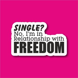 Vrijheid Laptop En Telefoon Sticker-Decal Max.8cm