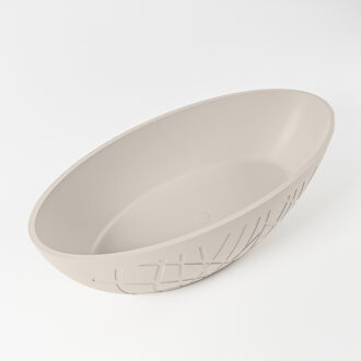 Vrijstaand Bad MONDIAZ HOLM 180x85cm Kleur Linen / Linen