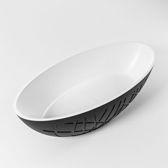 Vrijstaand Bad MONDIAZ HOLM 180x85cm Kleur Urban / Talc