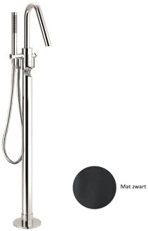 Vrijstaand Badmengkraan Sanimex Giulini Badset Incl. Handdouche Mat Zwart