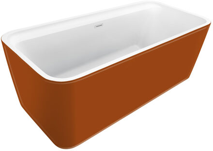 Vrijstaand Ligbad Allibert Kolora 170,1x78,2x58,4 cm Koper Oranje Mat Zwart