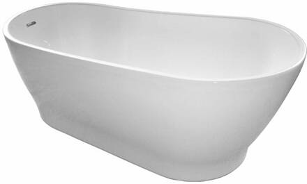 Vrijstaand ligbad Wave Jenna 170x85 cm Wit