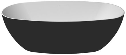 Vrijstaand Ligbad Zydra Como 170x80 cm MT Negro Zwart