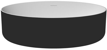 Vrijstaand Ligbad Zydra Elipse 176x81 cm Negro Zwart