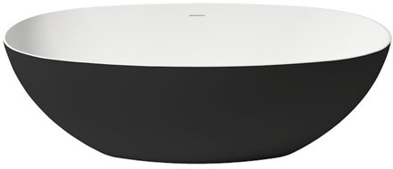 Vrijstaand Ligbad Zydra Lago 75x170 cm Negro Zwart