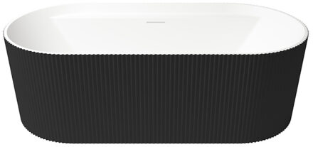 Vrijstaand Ligbad Zydra Olympia 170x80 cm Negro Zwart