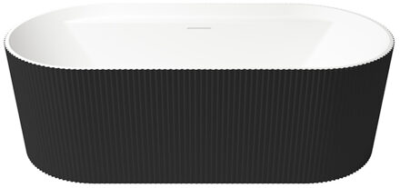 Vrijstaand Ligbad Zydra Olympia 170x80 cm Negro Zwart