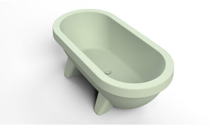 vrijstaand (tuin)bad - 194x94x66cm - kunststof - geschikt voor buiten - mat lime groen B161001109 Limegroen mat