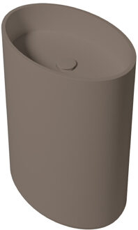 Vrijstaande Waskom Zydra Elipse 60x42 cm Moka Bruin