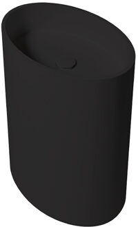Vrijstaande Waskom Zydra Elipse 60x42 cm Negro Zwart