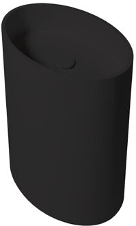 Vrijstaande Waskom Zydra Elipse 60x42 cm Negro Zwart