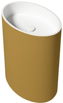 Vrijstaande Waskom Zydra Elipse 60x42 cm Oro Goud