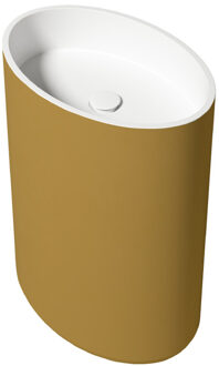 Vrijstaande Waskom Zydra Elipse 60x42 cm Oro Goud