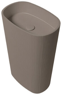 Vrijstaande Waskom Zydra Olympia 55x36 cm Moka Bruin