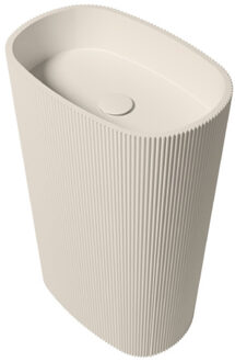 Vrijstaande Waskom Zydra Olympia 55x36 cm Natural Beige
