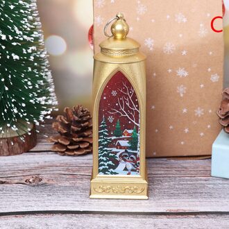 Vrolijk Kerstfeest House Led Dorp Kerst Huizen Hout Nieuwjaar Decor