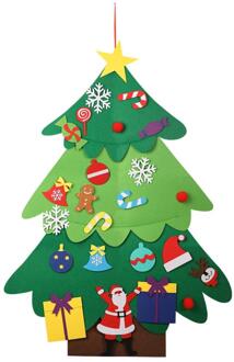 Vrolijk Kerstfeest Kleurrijke Windows Stickers Vastklampt Elanden Kerstboom Glazen Deur Raamstickers