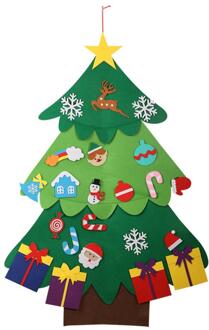 Vrolijk Kerstfeest Kleurrijke Windows Stickers Vastklampt Elanden Kerstboom Glazen Deur Raamstickers