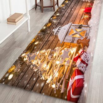 Vrolijk Kerstfeest Welkom Deurmatten Indoor Home Tapijten Decor 40X120Cm Keuken Mat Bad Tapijt Slaapkamer Woonkamer Vloer mat G