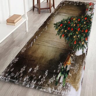 Vrolijk Kerstfeest Welkom Deurmatten Indoor Home Tapijten Decor 40X120Cm Keuken Mat Bad Tapijt Slaapkamer Woonkamer Vloer mat